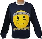 Extra Large (XL) NFL Dallas Cowboys Smiley Face Crew Neck Sweatshirt