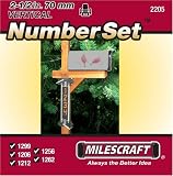 Milescraft 2205 2-1/2-Inch Vertical Number Template Set