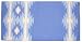 Mayatex Saddle Blanket - Wool Rio Concho Metallic - Cream and Periwinkle Blue