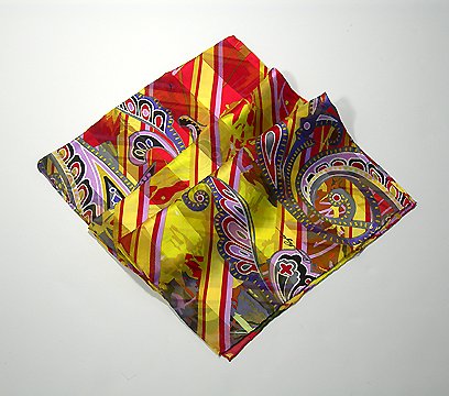 Upbeat Diagonals Silk Oblong Scarf