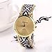 Tonsee New Women Knitted Braided Weaved Rope Band Bracelet Quartz Dial Wrist Watch