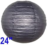 Black Chinese/Japanese Paper Lantern/Lamp 24″ Diameter – Just Artifacts Brand Reviews