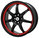 Konig Forward Black Red Stripe - 15 x 6.5 Inch Wheel