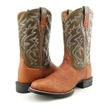 Ariat Cobalt XR Pro 9 EE Cowboy Boots Cognac Ostrich Mens 10002577 