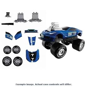 Hot Wheels Custom Motors Starter Set (Blue GT Racer) by Mattel