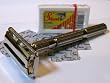 Parker 86R Double Edge Safety Razor and **100 Shark Chrome Blades **
