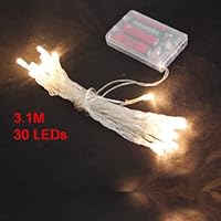 Amico Christmas Warm White 30 LEDs String Battery Light Lamp Decor