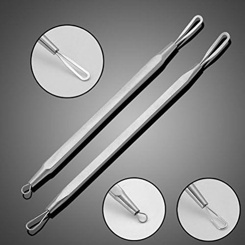 KibbiX Blackhead & Blemish Remover Kit - 5 Professional Surgical Instruments - Easily Cure Pimples, Blackheads, Comedones, Acne, and Facial Impurities