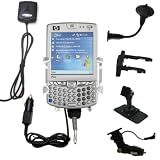  : Car / Auto Multi Adapter Mount Holder GPS Navigation Kit for the HP iPaq hw6510 with built in charger - Gomadic Brand