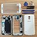 White OEM Full Housing Case for Samsung Galaxy S5 I9600 G900 Housing Cover Frame Door Back Case Screen Glass Lens for S5 i9600 G900