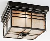 Hillcrest Outdoor Flush Mount, 8 &acute; Hx11.5 &acute; Sq, IMPERIAL BRONZE - B000EWYO6K
