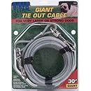 Titan Giant Cable 30-Feet Long  Dog Tie Out, Silver