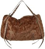 CHINESE LAUNDRY Faux Fur Shoulder Bag (Brown), 37776