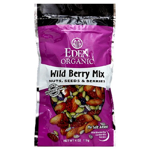 Eden Wild Berry Mix, Organic, 4-Ounce Pouch (Pack of 6) by Eden Organic