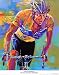 Lance Armstrong - 7X Tour de France Champion (11 x 14) by Malcolm Farley. Size 11.00 inches width by 13.14 inches height. High Quality Art Poster Print