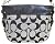 Coach Signature Zoe Shoulder Bag Black White