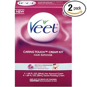 Veet Bikini and Underarm Cream Kit, Hair Remover, (Pack of 2)