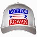 VOTE FOR ROWAN White Hat / Baseball Cap
