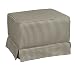 Gingham Ottoman- Black