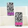 Black Zebra Print Personalized Case for IPhone 4 and 4S