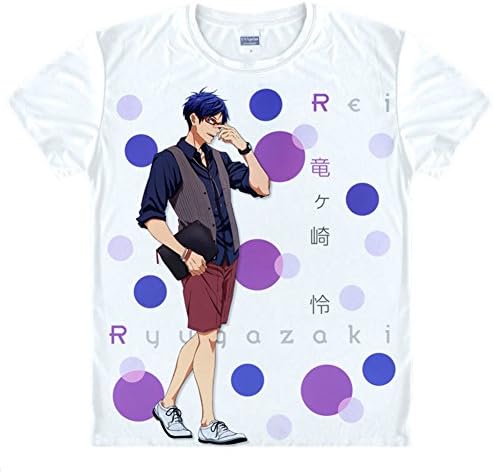 Jokester Free! Iwatobi Swim Club Rin Matsuoka Cosplay T Shirt Costume