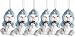 Snowbuddies Christmas Tree Hanging Ornaments 6 Pc
