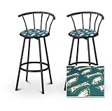2 Philadelphia Eagles NFL Football Themed Specialty / Custom Black Barstool ....