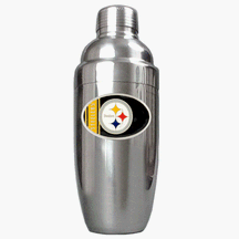 Pittsburgh Steelers Stainless 25 Ounce Steel Cocktail Shaker by Great American Products