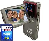 SVP HDDV-2880R 16MP Max TOUCH BUTTON 2.5-inch 270 DEGREE LCD Digital Video Camcorder + FREE 1GB High Speed SD Memory Card