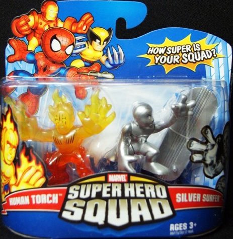 Marvel Superhero Squad Series 13 Mini 3 Inch Figure 2-Pack Human Torch and Si...