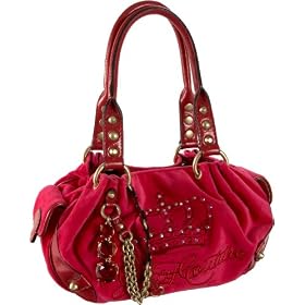 Juicy Couture Classic Velour Pop Queen Of Couture Baby Fluffly Bag