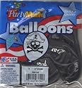 Black Pirate Balloons - Package of 8 Balloons