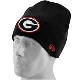 New Era Georgia Bulldogs Youth Black Big One Knit Beanie
