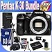 Pentax K-30 Weather-Sealed 16 MP CMOS Digital SLR (Body) (Black) + Extended Life Battery + External Rapid Travel Quick-Charger + 8GB SDHC Class 10 Memory Card + USB Card Reader + Memory Card Wallet + Shock Proof Deluxe Case + Professional Full Size Tripod + Accessory Saver Bundle!