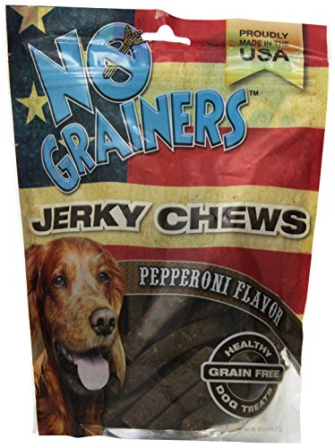 No Grainers by Nootie Jerky Chew Grain Free Liver Treats, 1-Pound, Pepperoni Flavor