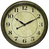 Infinity Instruments Deville - Verde (Antique) Resin Wall Clock