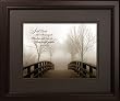 I Will Guide You in the Way of Wisdom and Lead You Along Straight Paths, Framed Inspirational Wall Print - Proverbs 4:11 (The Foot Bridge)