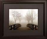 I Will Guide You in the Way of Wisdom and Lead You Along Straight Paths, Framed Inspirational Wall Print - Proverbs 4:11 (The Foot Bridge)