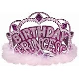 Amscan Princess Electroplated Tiaras with Marabou