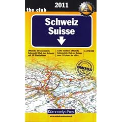 Carte routi�re de la Suisse ACS 2011