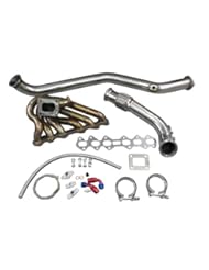 Automotive Parts and Accessories: Supra 2JZGTE 2JZ-GTE T4 Turbo Mainfold 11 Gauge 46mm Wastegate + 3 inch Downpipe - cxracing