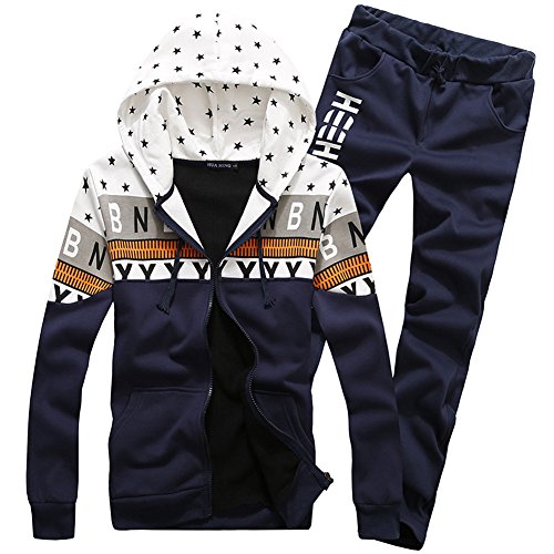 ArtMine Men Women 2 Piece Hoodie Aztec Tribal 2 piece Track Suit Jacket