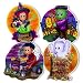 Halloween Cute Creature Cutouts 4/Pkg Pkg/1