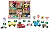 Wooden Vehicles and Traffic Signs