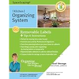 SpaceScaping® Kitchen Organizing System, 60 removable labels plus tips and instructions so you can organize your kitchen like the pros!