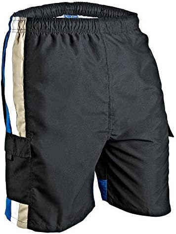 Seaboard Surf Wear Men's Swim Trunks - BK-BR-MD