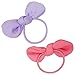 BMC Cute Little 10pc Multicolored Crepe Chiffon Mini Baby Bow Elastic Hair Ties