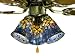 Feather Peacock Tiffany Stained Glass Ceiling Fan 52 Inches Width