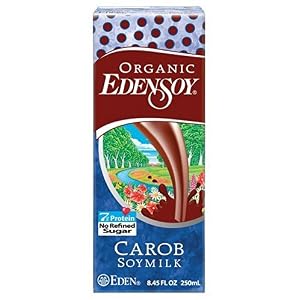EdenSoy Organic Soymilk, Carob, 8.45-Ounce Boxes (Pack of 27) by Eden