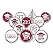 Class of 2017 Graduation Party Favor Stickers, Set of 324 (Maroon)